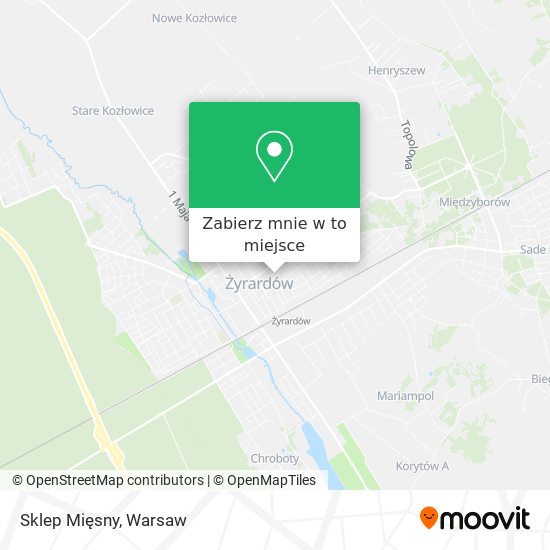 Mapa Sklep Mięsny