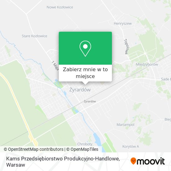 Mapa Kams Przedsiębiorstwo Produkcyjno-Handlowe