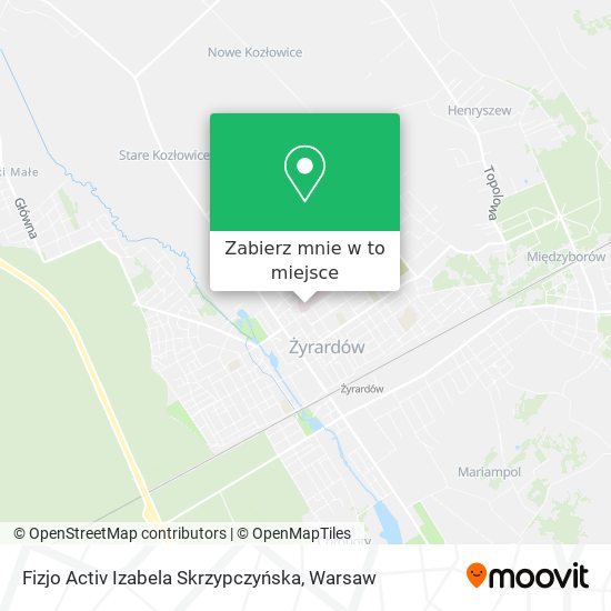 Mapa Fizjo Activ Izabela Skrzypczyńska