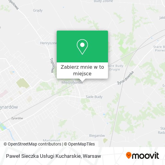 Mapa Paweł Sieczka Usługi Kucharskie