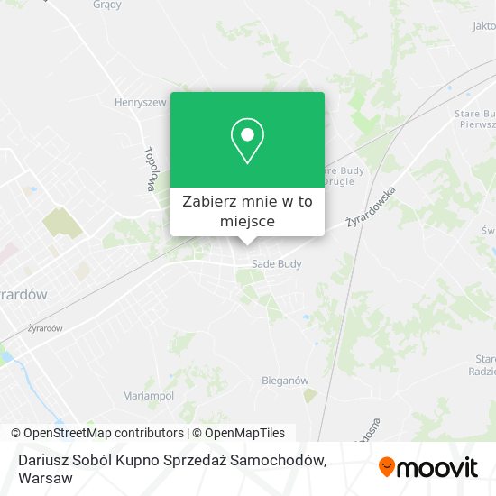 Mapa Dariusz Soból Kupno Sprzedaż Samochodów