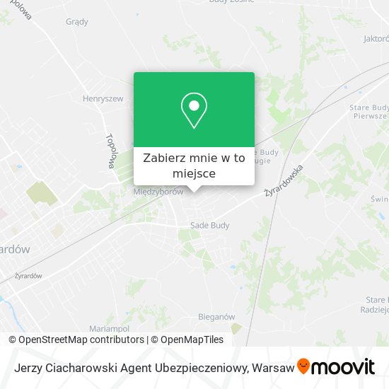 Mapa Jerzy Ciacharowski Agent Ubezpieczeniowy