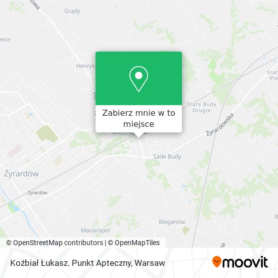 Mapa Koźbiał Łukasz. Punkt Apteczny