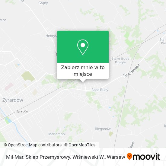 Mapa Mil-Mar. Sklep Przemysłowy. Wiśniewski W.