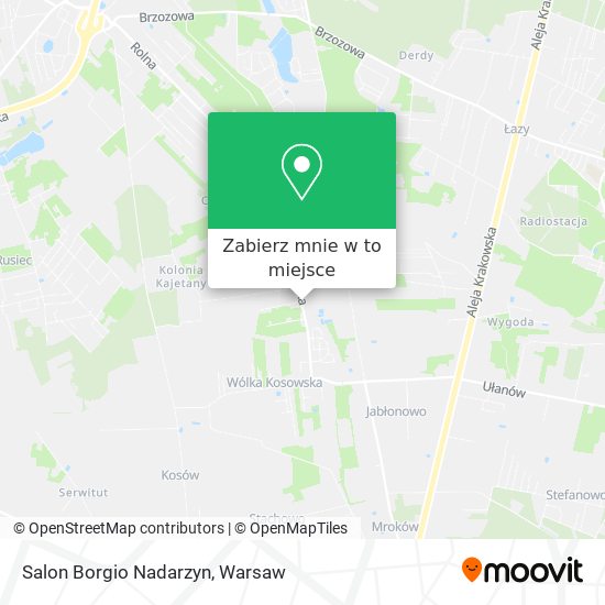 Mapa Salon Borgio Nadarzyn