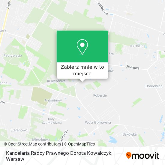 Mapa Kancelaria Radcy Prawnego Dorota Kowalczyk