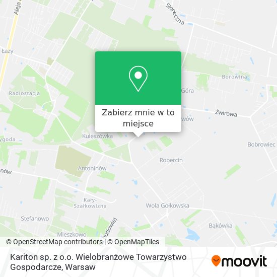 Mapa Kariton sp. z o.o. Wielobranżowe Towarzystwo Gospodarcze