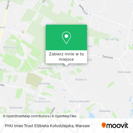 Mapa PHU Imex Trust Elżbieta Kołodziejska