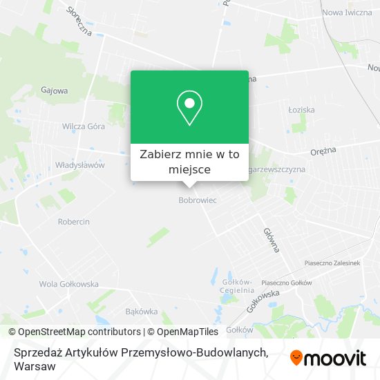 Mapa Sprzedaż Artykułów Przemysłowo-Budowlanych