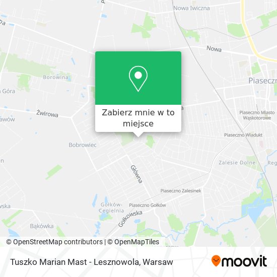 Mapa Tuszko Marian Mast - Lesznowola