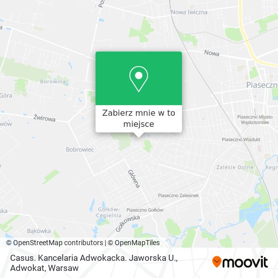 Mapa Casus. Kancelaria Adwokacka. Jaworska U., Adwokat