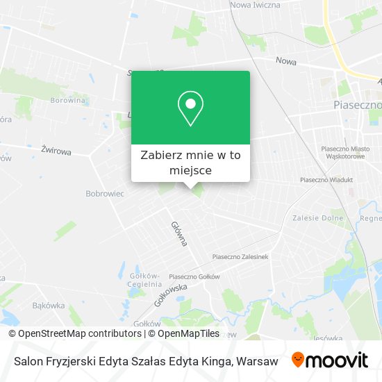 Mapa Salon Fryzjerski Edyta Szałas Edyta Kinga