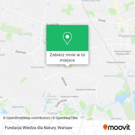 Mapa Fundacja Wiedza dla Natury