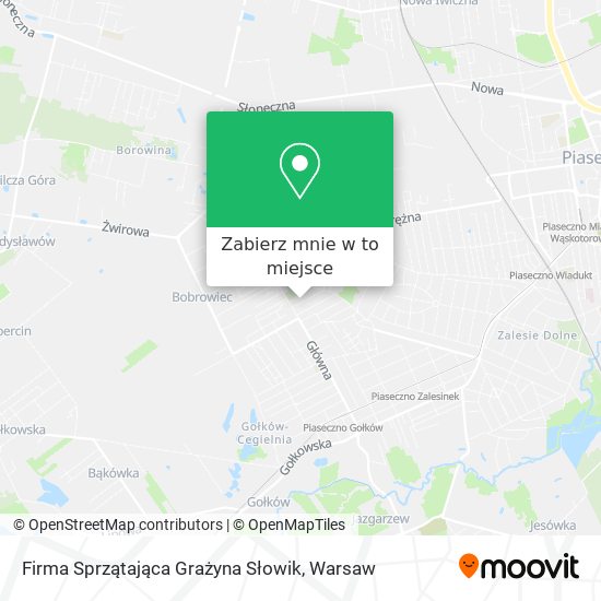 Mapa Firma Sprzątająca Grażyna Słowik