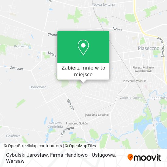 Mapa Cybulski Jarosław. Firma Handlowo - Usługowa