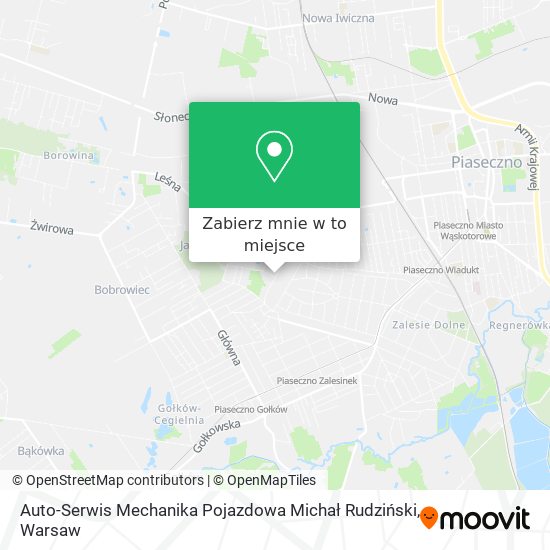 Mapa Auto-Serwis Mechanika Pojazdowa Michał Rudziński