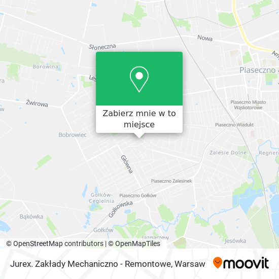 Mapa Jurex. Zakłady Mechaniczno - Remontowe