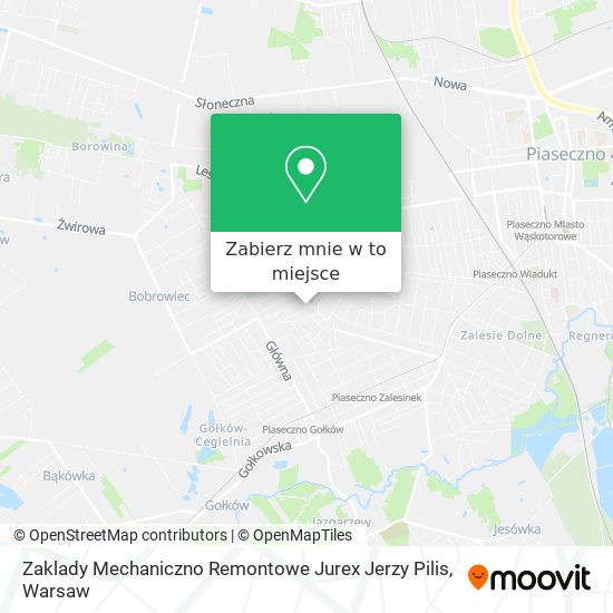 Mapa Zaklady Mechaniczno Remontowe Jurex Jerzy Pilis