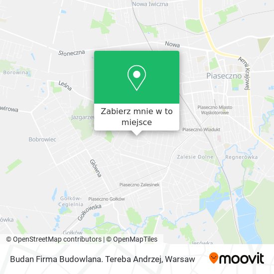 Mapa Budan Firma Budowlana. Tereba Andrzej