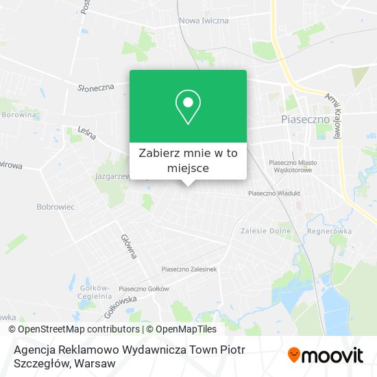 Mapa Agencja Reklamowo Wydawnicza Town Piotr Szczegłów