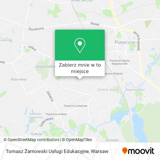 Mapa Tomasz Żarnowski Usługi Edukacyjne