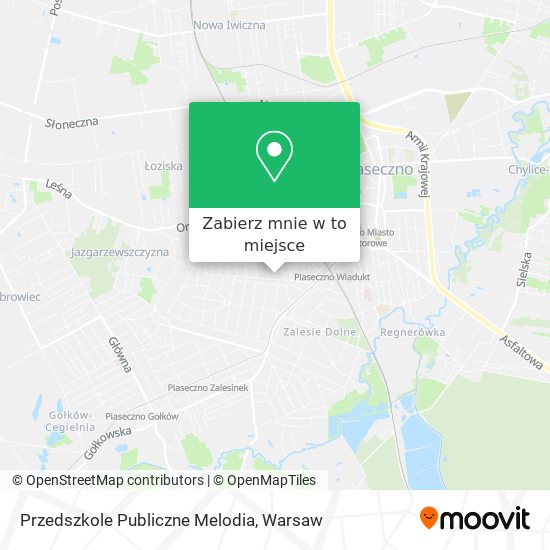 Mapa Przedszkole Publiczne Melodia