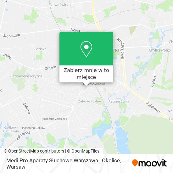 Mapa Medi Pro Aparaty Słuchowe Warszawa i Okolice