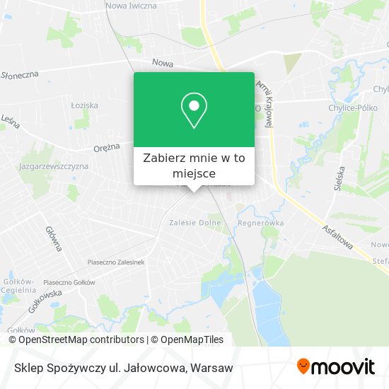 Mapa Sklep Spożywczy ul. Jałowcowa