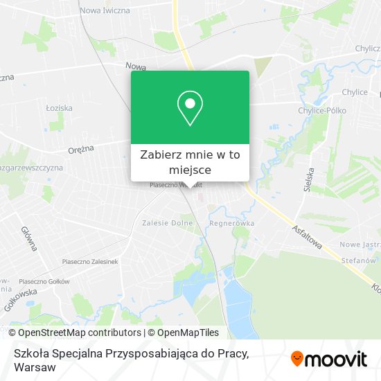 Mapa Szkoła Specjalna Przysposabiająca do Pracy