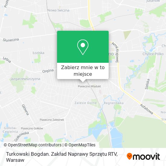 Mapa Turkowski Bogdan. Zakład Naprawy Sprzętu RTV