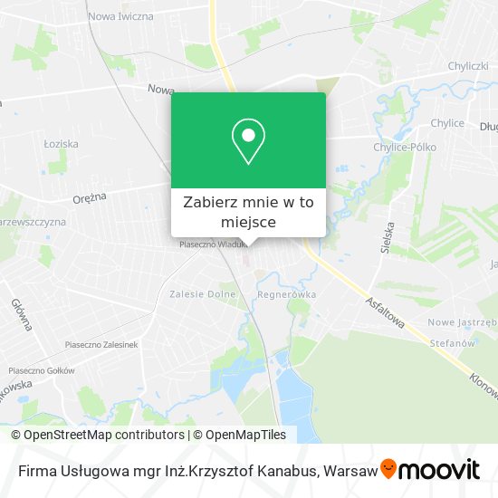 Mapa Firma Usługowa mgr Inż.Krzysztof Kanabus