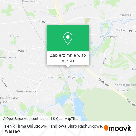 Mapa Fenix Firma Usługowo-Handlowa Biuro Rachunkowe