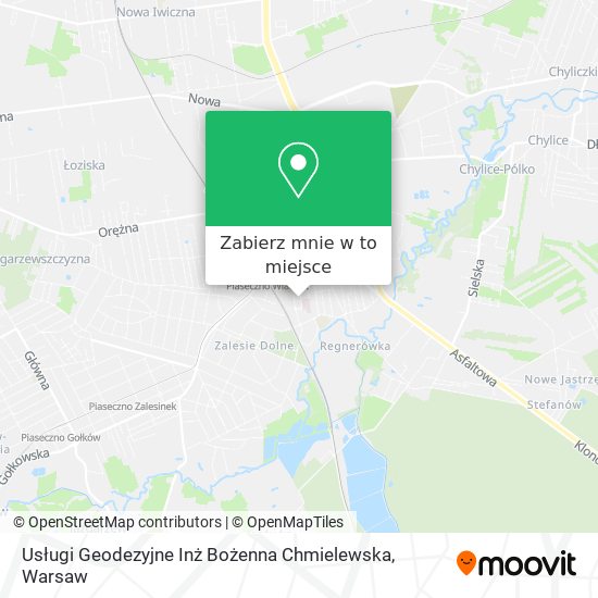 Mapa Usługi Geodezyjne Inż Bożenna Chmielewska