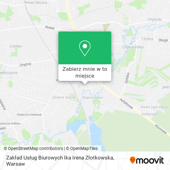 Mapa Zakład Usług Biurowych Ika Irena Złotkowska