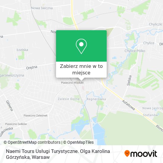 Mapa Naemi Tours Usługi Turystyczne. Olga Karolina Górzyńska