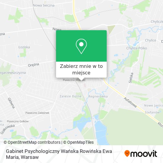 Mapa Gabinet Psychologiczny Wańska Rowińska Ewa Maria