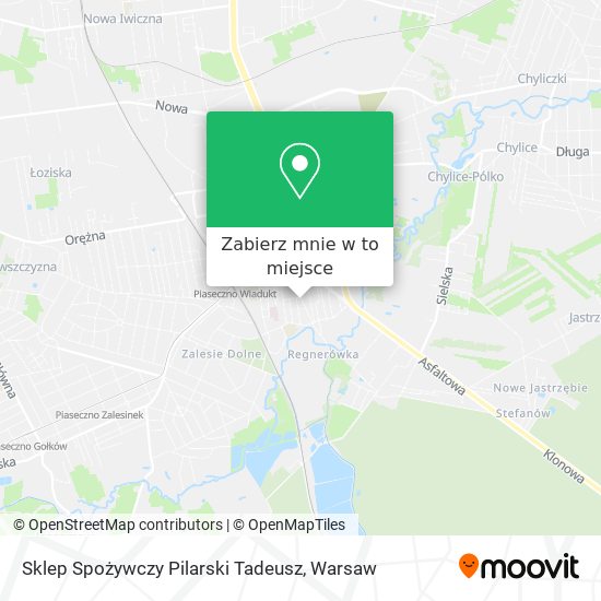 Mapa Sklep Spożywczy Pilarski Tadeusz