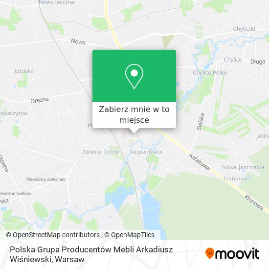 Mapa Polska Grupa Producentów Mebli Arkadiusz Wiśniewski