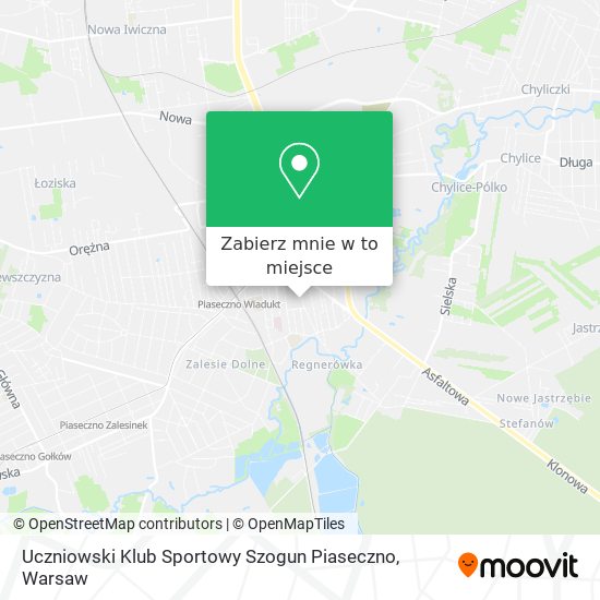 Mapa Uczniowski Klub Sportowy Szogun Piaseczno