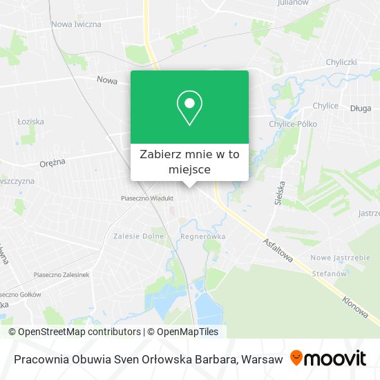 Mapa Pracownia Obuwia Sven Orłowska Barbara