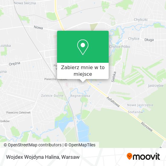 Mapa Wojdex Wojdyna Halina