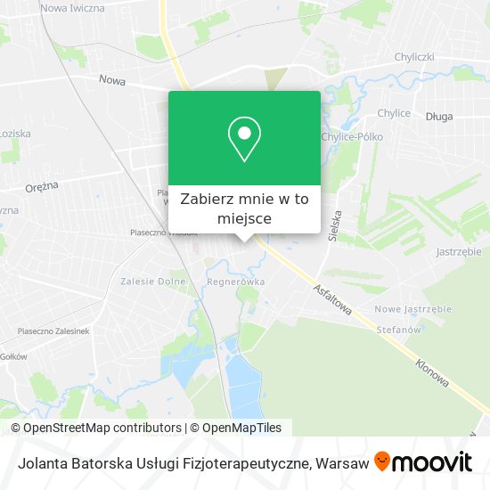 Mapa Jolanta Batorska Usługi Fizjoterapeutyczne