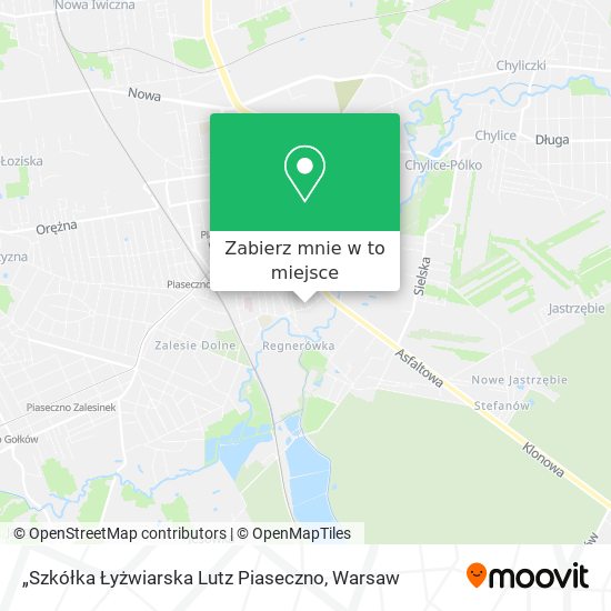 Mapa „Szkółka Łyżwiarska Lutz Piaseczno