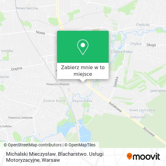 Mapa Michalski Mieczysław. Blacharstwo. Usługi Motoryzacyjne