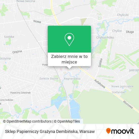 Mapa Sklep Papierniczy Grażyna Dembińska