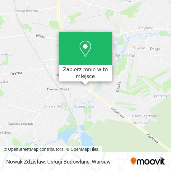 Mapa Nowak Zdzisław. Usługi Budowlane