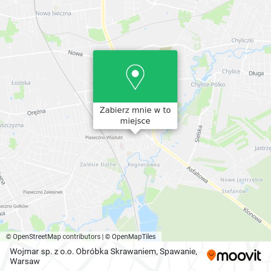 Mapa Wojmar sp. z o.o. Obróbka Skrawaniem, Spawanie