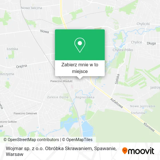 Mapa Wojmar sp. z o.o. Obróbka Skrawaniem, Spawanie