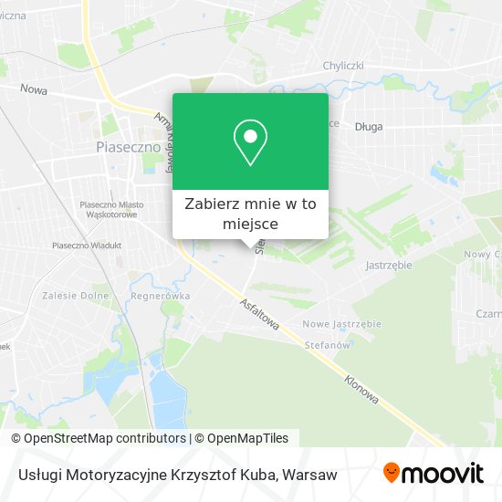 Mapa Usługi Motoryzacyjne Krzysztof Kuba