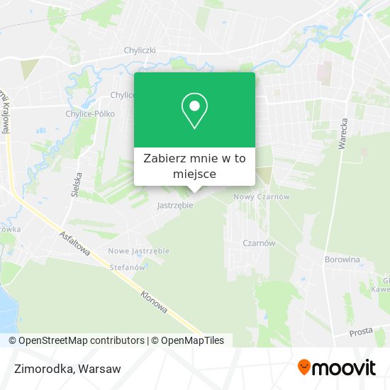 Mapa Zimorodka